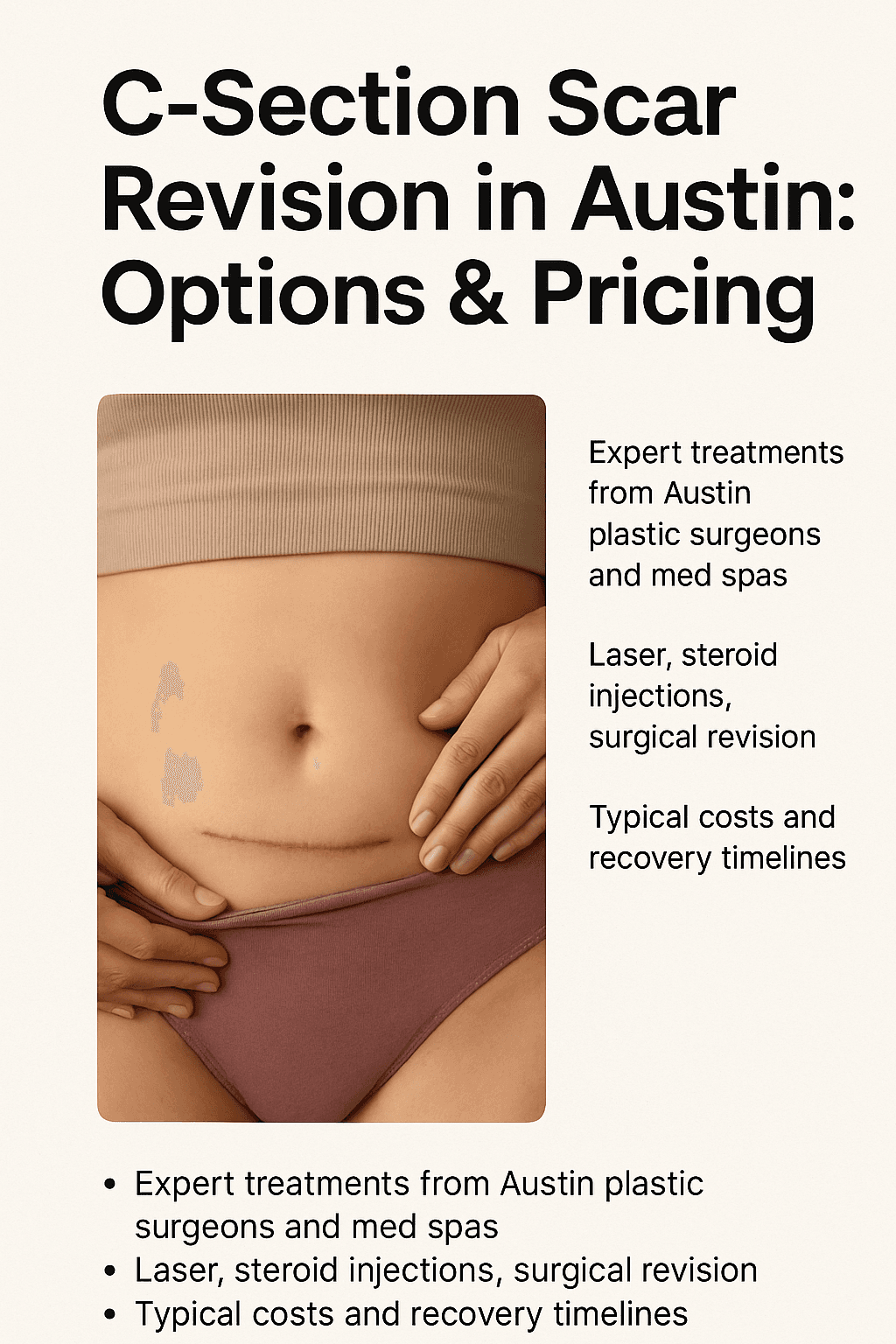 C-Section Scar Revision in Austin: Options & Pricing