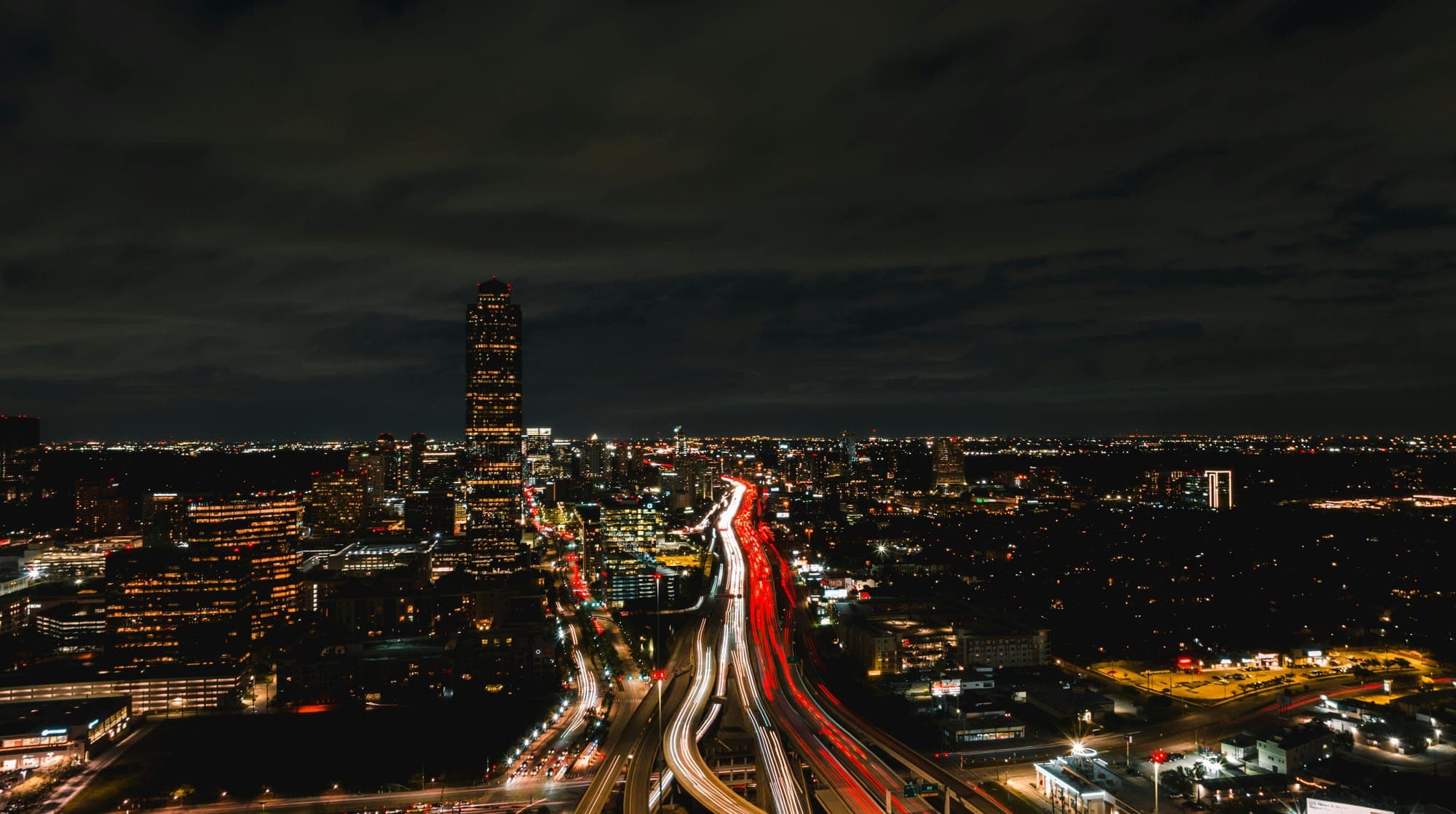 Houston city at night.